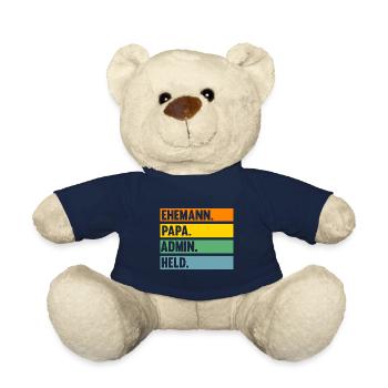Informatiker Papa Vater Admin Administrator - Teddy - French Navy - Vorne