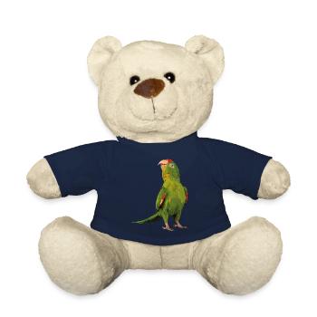 rotgesichtiger Sittich - Teddy - French Navy - Vorne
