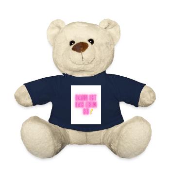 Spruch im neon Stil - "Dann ist das eben so!" - Teddy - French Navy - Vorne