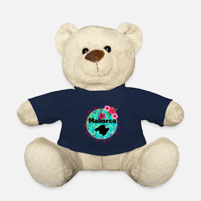 Mallorca Flowers - Teddy - French Navy