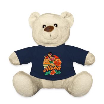 Hula Mädchen Aloha - Teddy - French Navy - Vorne