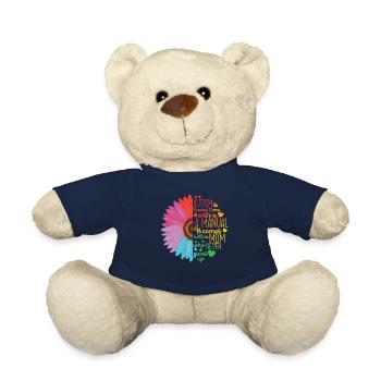 Autism Awareness - Teddy Bear - french navy - Front
