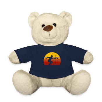 Boule Petanque Boccia Boule Player Boules Ball - Teddy Bear - french navy - Front