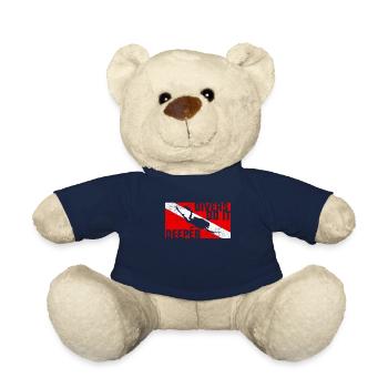 Scuba Diving Diver Dive Flag - Nounours - bleu marine - Devant