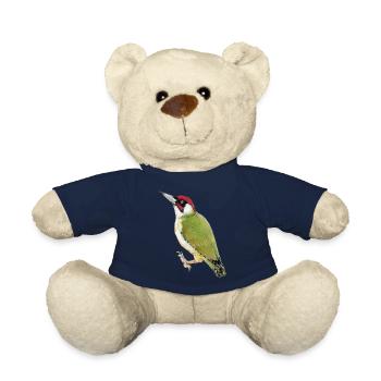 Green woodpecker - Teddy Bear - french navy - Front