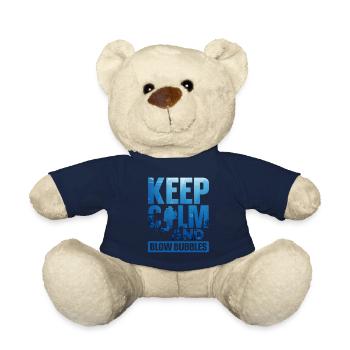 Scuba Diving Diver Keep Calm And - Teddy Bear - french navy - Front