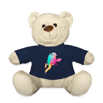 Scuba Diving Watercolor Diver - Nounours - bleu marine - Devant