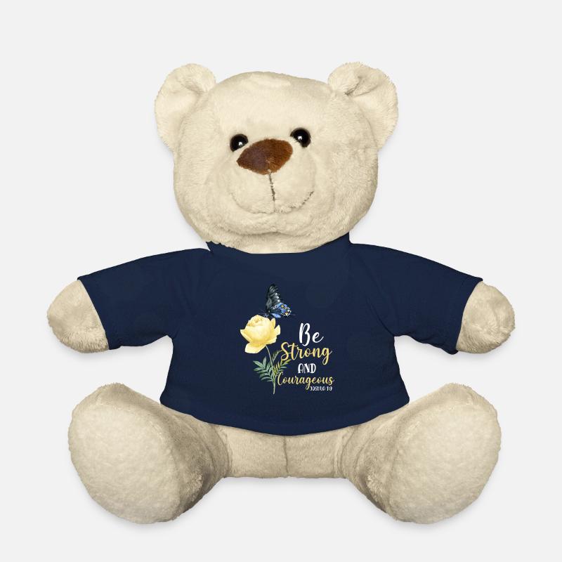 Christian Bible Verse Quote - Teddy - French Navy