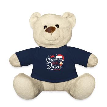 Bake Baking Christmas Cupcake - Teddy Bear - french navy - Front
