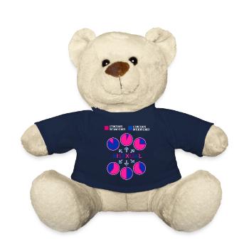 Graphique à secteurs bisexuel Bi Pride Flag - Nounours - bleu marine - Devant