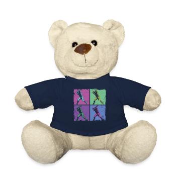 Baseball Fan Retro Vintage Batter - Teddy - French Navy - Vorne