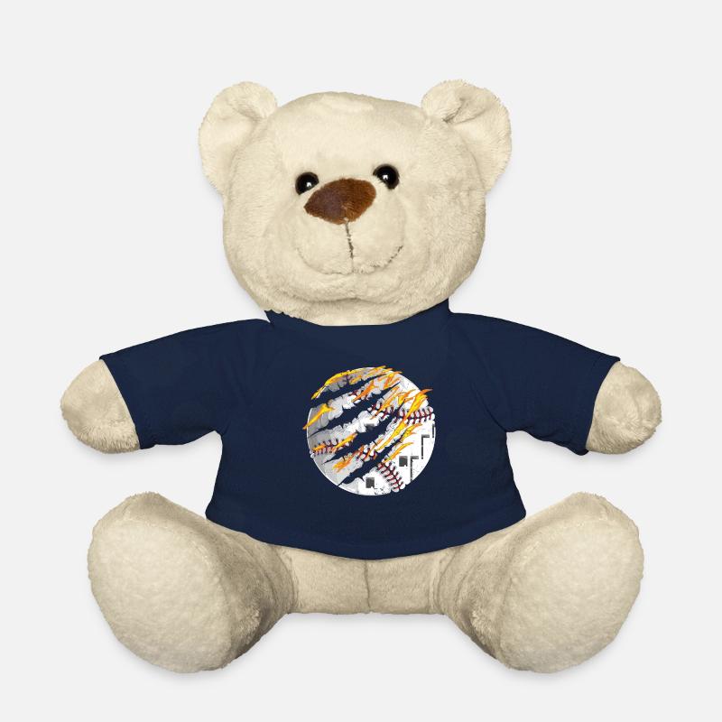 Baseball Fan Fire Vintage - Teddy Bear - french navy