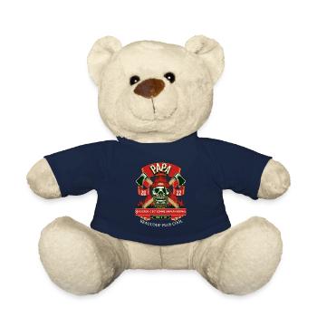 Papa bucheron cadeau fête des pères cool humour - Nounours - bleu marine - Devant