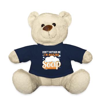 Soap Making Crafting Don't Bother - Teddy Bear - french navy - Front