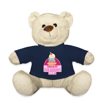 Cornet de crème glacée C’est ma glace - Nounours - bleu marine - Devant