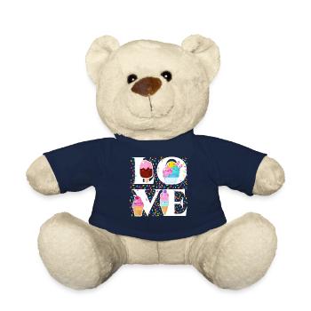 Ice Cream Cone Popsicle Love - Teddy - French Navy - Vorne