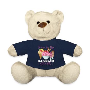 Cornet de crème glacée C’est ma glace - Nounours - bleu marine - Devant