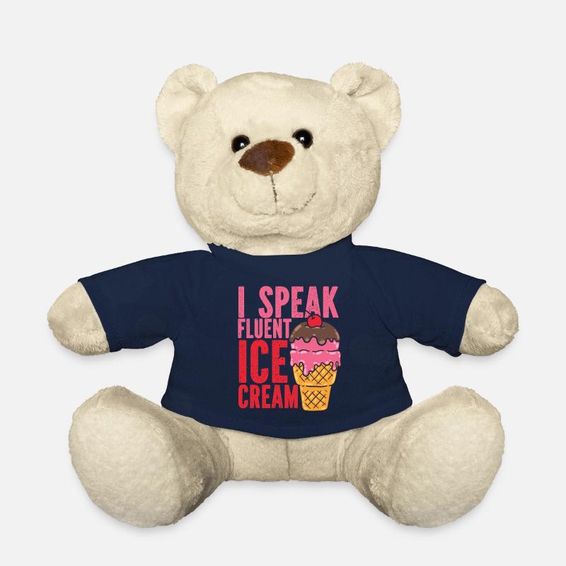 Ice Cream Cone Sundae I Speak - Teddy - French Navy