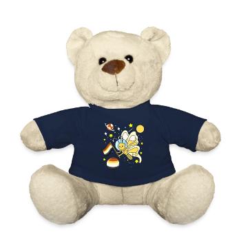 Schmetterling Astronaut Gay Bear Pride - Teddy - French Navy - Vorne