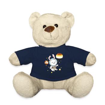 Hase im Weltraum Gay Bear Pride - Teddy - French Navy - Vorne