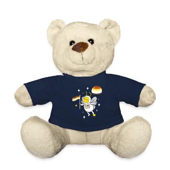 Biene im Weltraum Gay Bear Pride - Teddy - French Navy - Vorne