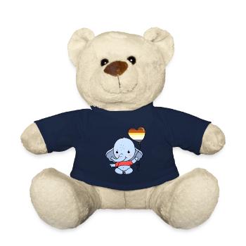 Elefant Herzballon Gay Bear Pride - Teddy - French Navy - Vorne