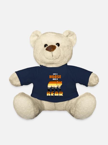 Sauver une balade à cheval Un ours gay LGBT - Nounours - bleu marine
