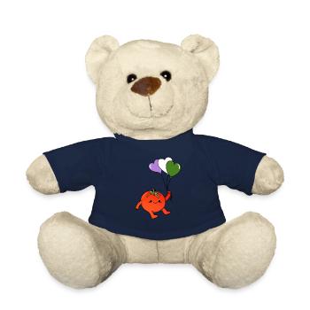 Tomato Heart Balloon Genderqueer Pride - Nounours - bleu marine - Devant