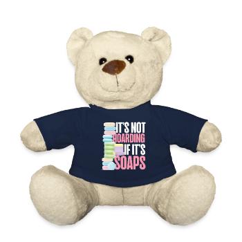 Fabrication de savon Artisanat Ce n’est pas - Nounours - bleu marine - Devant