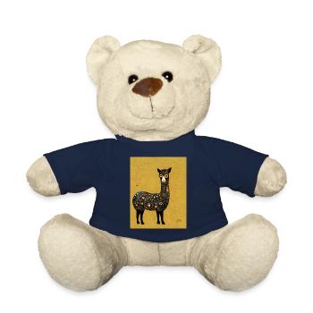 Lama Gemälde Gold - Teddy - French Navy - Vorne