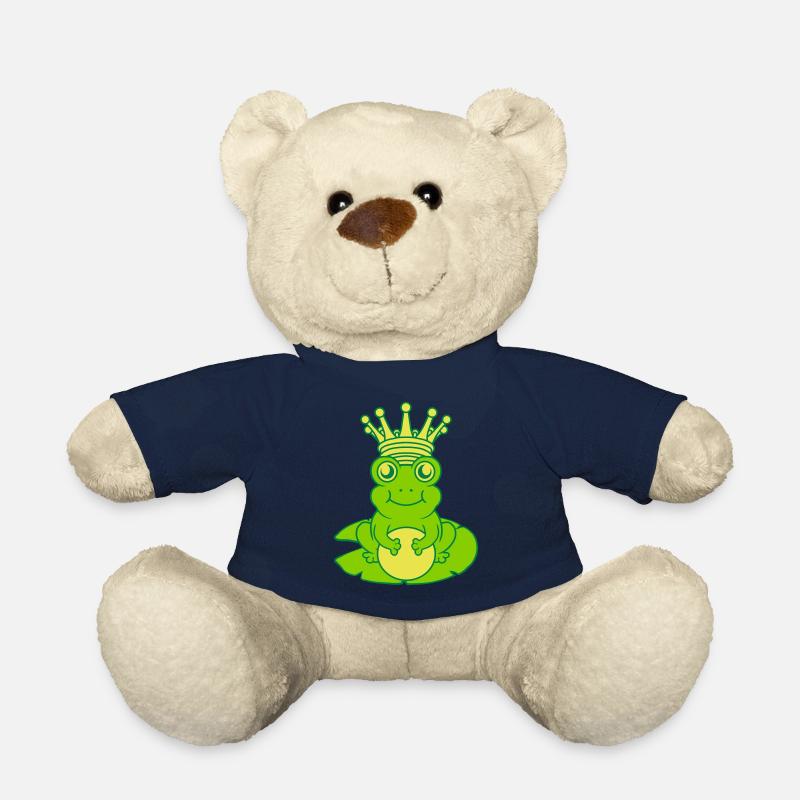 Froschkönig sitzt Seerose Seeblatt - Teddy - French Navy