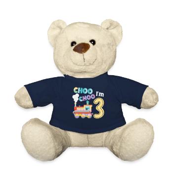 Steam Train Driver Trainspotting - Teddy Bear - french navy - Front
