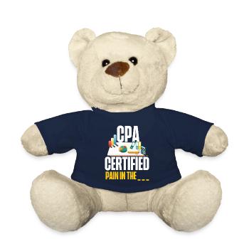 Accountant Bookkeeper Accounting - Teddy Bear - french navy - Front