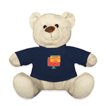 Cybersecurity - IT Security Computer Scientist - Teddy Bear - french navy - Front