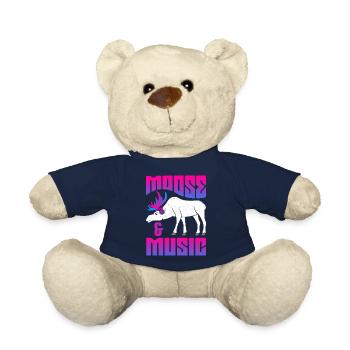 Elch- und Musiknotenmusiker Clef Elk - Teddy - French Navy - Vorne