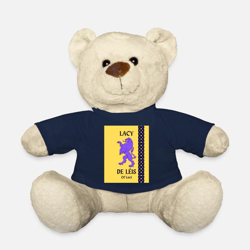 Lacy Surname - Teddy Bear - french navy