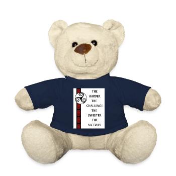 The harder the challenge, the sweeter the victory. - Teddy Bear - french navy - Front