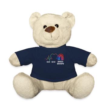 Speech Therapist Therapy Assistant - Teddy Bear - french navy - Front