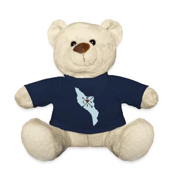 Il d'oléron love all directions - Teddy Bear - french navy - Front