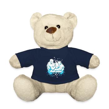 Zwei Muskelpakete beim Armdrücken - Teddy - French Navy - Vorne