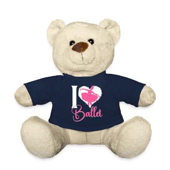 Ballet Dancer Dance Girl Ballerina - Teddy - French Navy - Vorne