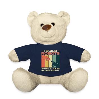 Robot Robotics Engineer Retro - Teddy - French Navy - Vorne