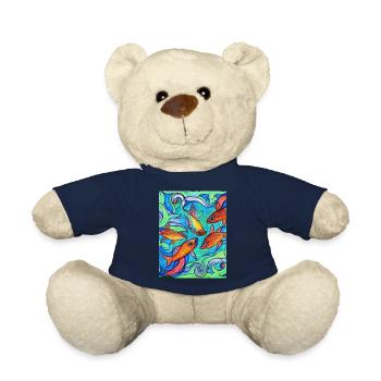 Pisces - Teddy Bear - french navy - Front
