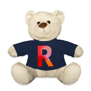 LETTER R - Teddy Bear - french navy - Front