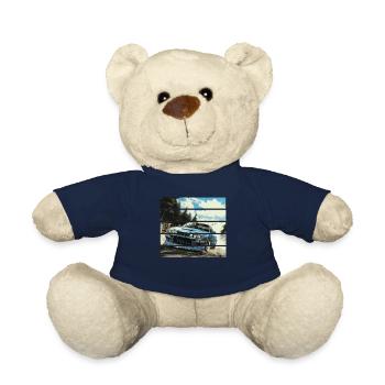 JDM Japan Motorsport Tuning Car 90s T-Shirt AI Gen - Nounours - bleu marine - Devant