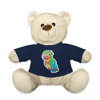Paarot Papagei Vogel Bund Comic Cartoon - Teddy - French Navy - Vorne