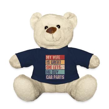 Meine Frau ist großartig, sie lässt mich Autoteile - Teddy - French Navy - Vorne