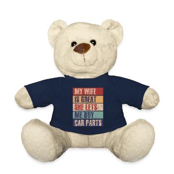 Meine Frau ist großartig, sie lässt mich Autoteile - Teddy - French Navy - Vorne