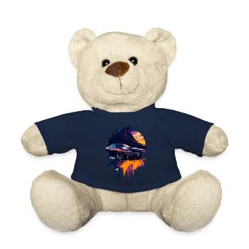 Voiture de sport classique - Nounours - bleu marine - Devant