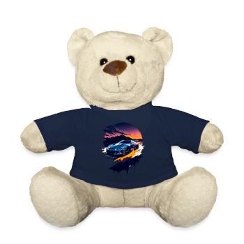 Voiture de sport classique - Nounours - bleu marine - Devant